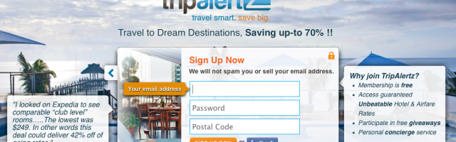 Get closer to a free trip with TripAlertz