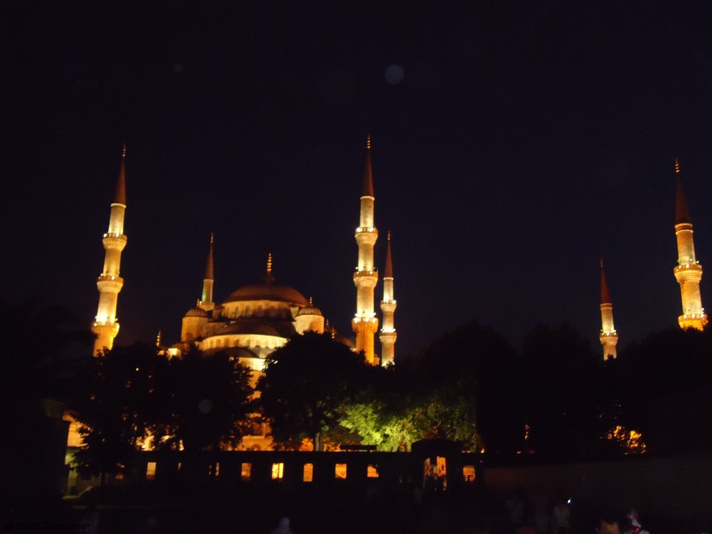 Sultanahmed Blue Mosque at night