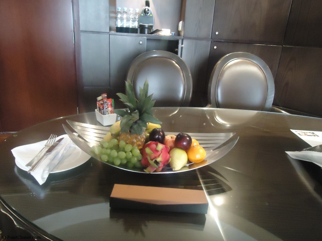 Hyatt Regency Dubai Regency King Suite fruit amenity