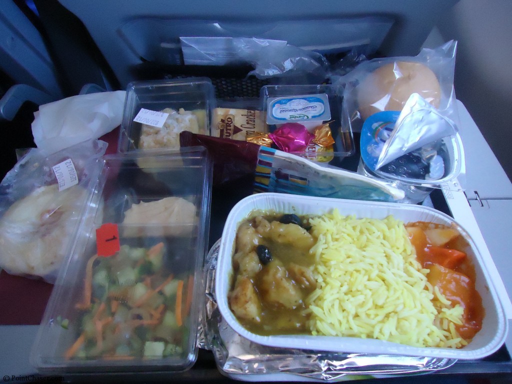 Qatar Airways Economy meal
