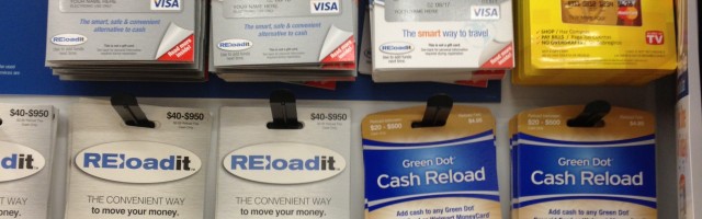 New reload option: Green Dot Cash Reload cards