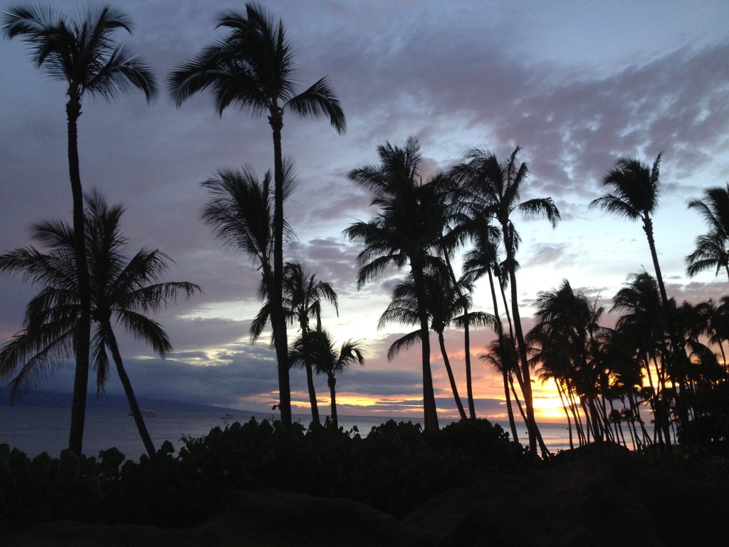 Sunset at Japengo Restaurant, Hyatt Regency Maui