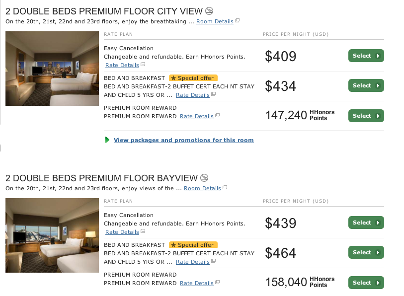 The actual nightly rate? $409 per night!