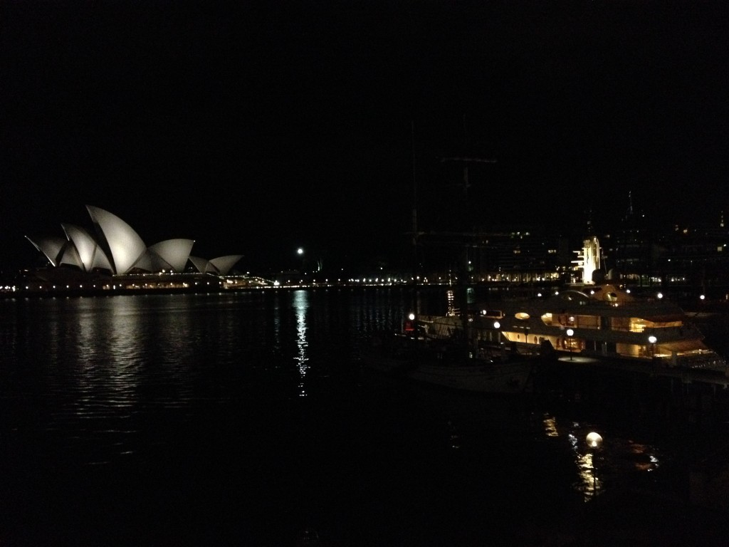 Park Hyatt Sydney Room View at night