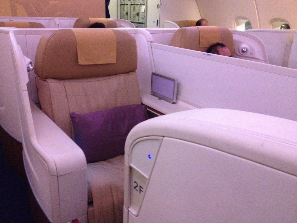 Thai Airways A380 First Class Seat Tokyo Narita - Bangkok