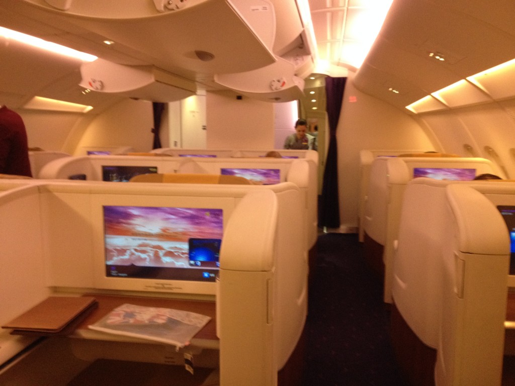 Thai Airways First Class Cabin A380 Tokyo - Bangkok