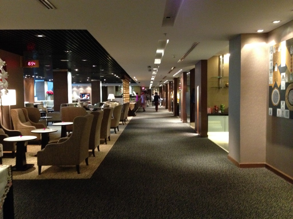 Empty Thai Airways Royal First Class Lounge Bangkok Suvarnabhumi Airport