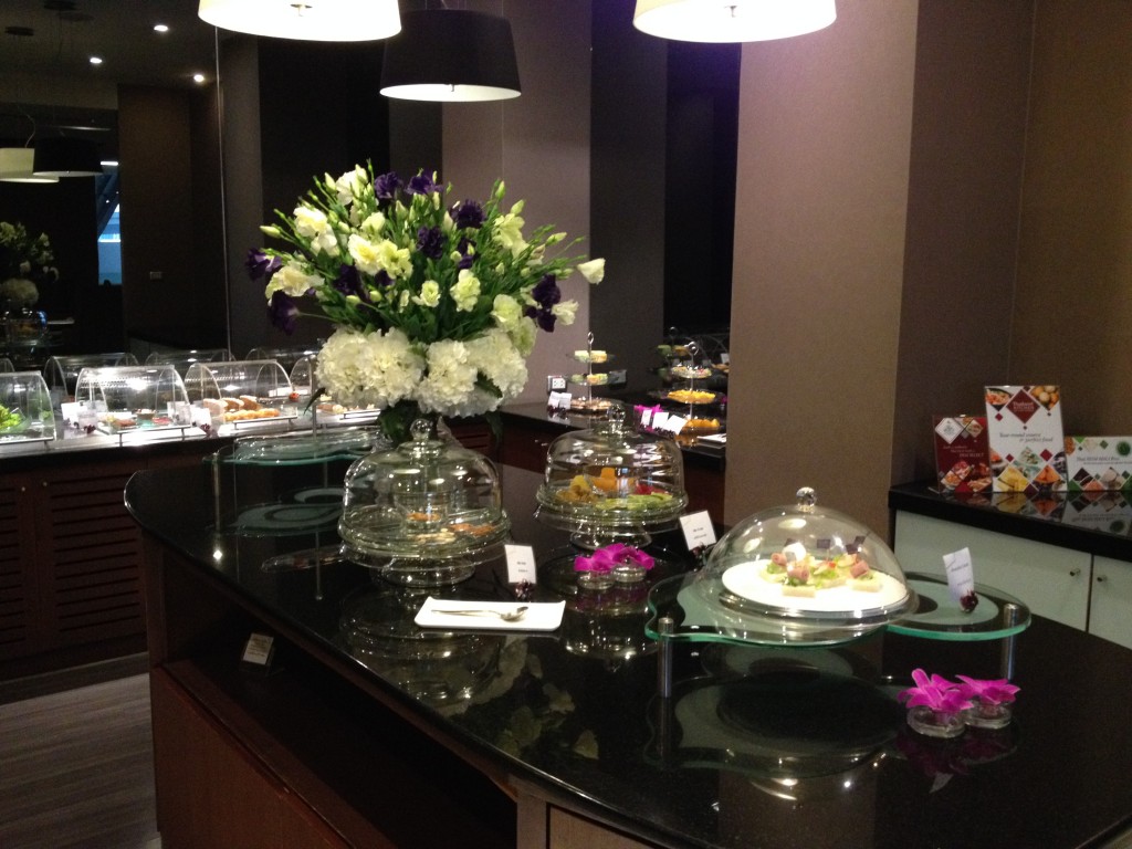 Thai Airways Royal First Class Lounge Dessert Buffet Station