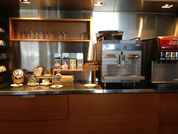 Drink Station at the Air New Zealand Business Class Lounge