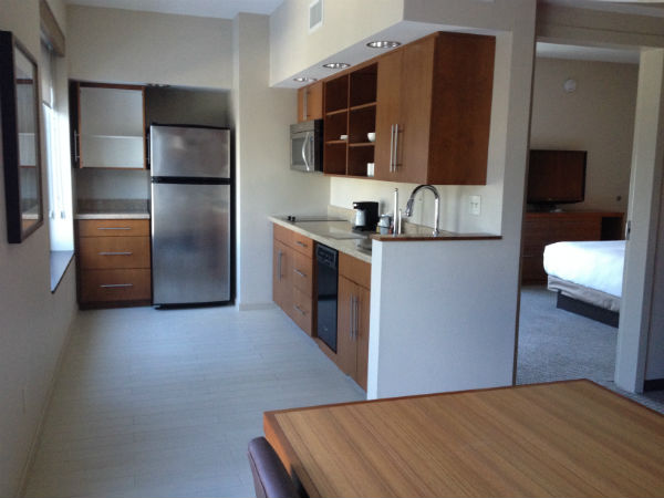 Hyatt Place LAX Boardroom Suite Kitchen Review