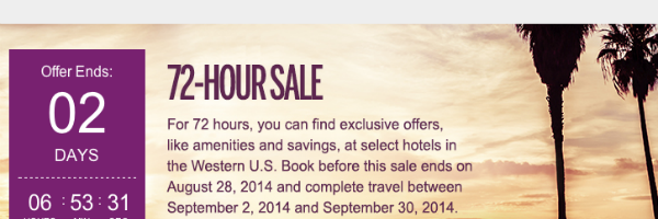 American Express Travel 72-hour Labor Day sale