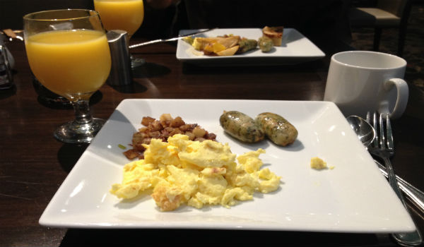 Breakfast at Eclipse - the best of what the buffet had to offer.