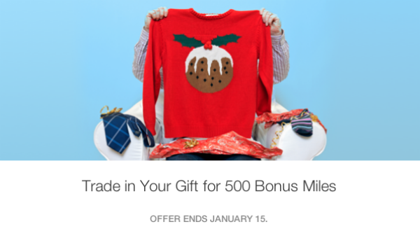 500 Rocketmiles for your unwanted gifts