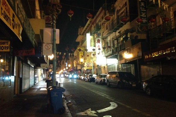 San Francisco Chinatown at night