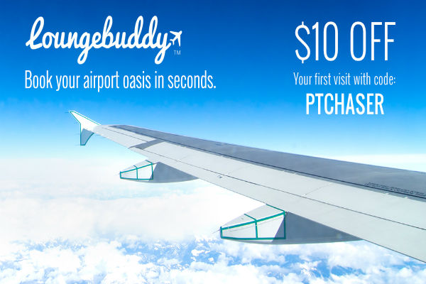 Get $10 off airport lounge access from LoungeBuddy