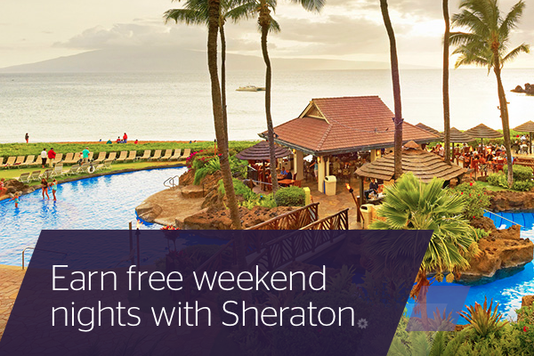 Earn free weekend nights with Sheraton