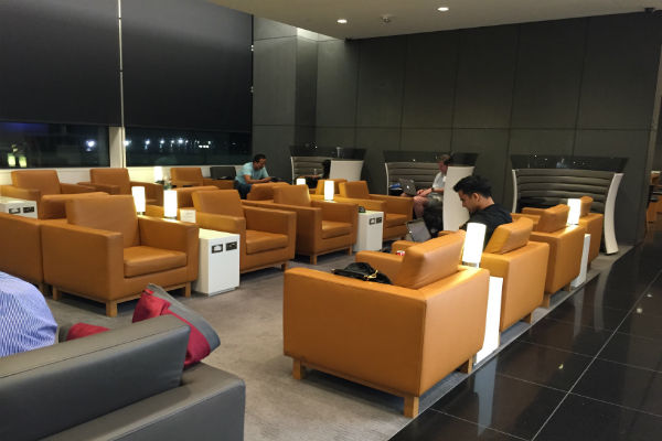 Cathay Pacific Business Class Lounge SFO Seating