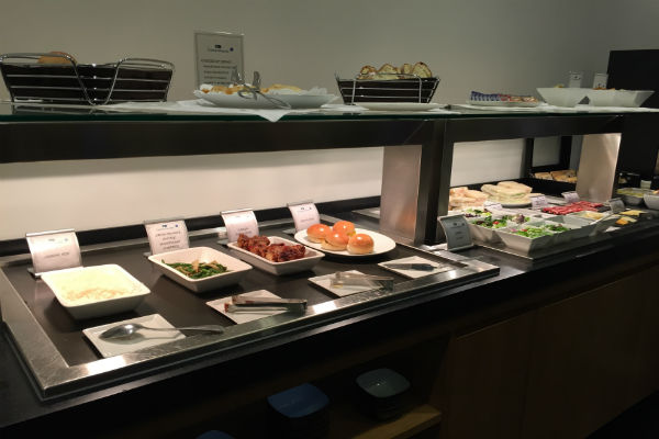 Cathay Pacific Business Class Lounge SFO Buffet
