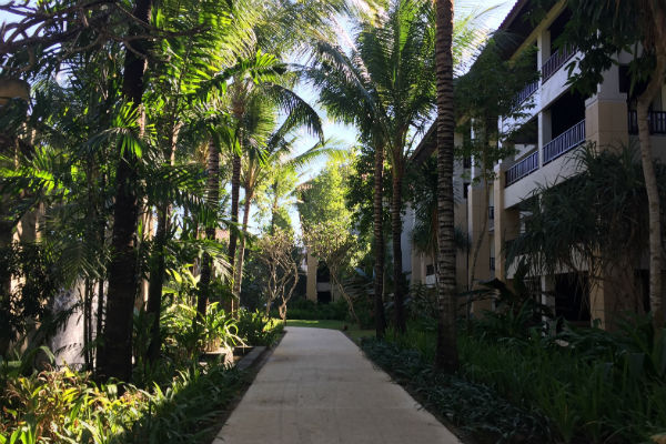 The walk up to the Pool Suite