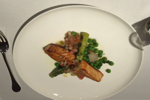 Salmon dish served at The Pier's restaurant