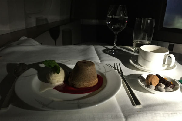 Cathay Pacific First Class Black Forest Pudding