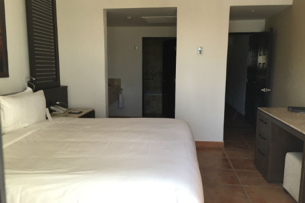 The bedroom of the Ziva Suite at Hyatt Ziva Los Cabos
