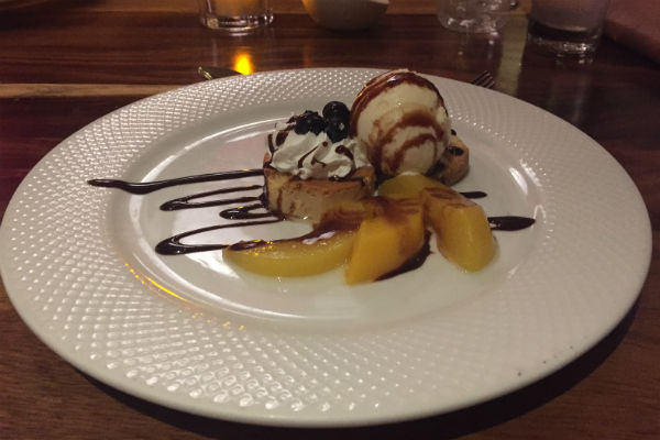 PIjami dessert at Spanish Restaurant Hyatt Ziva Los Cabos
