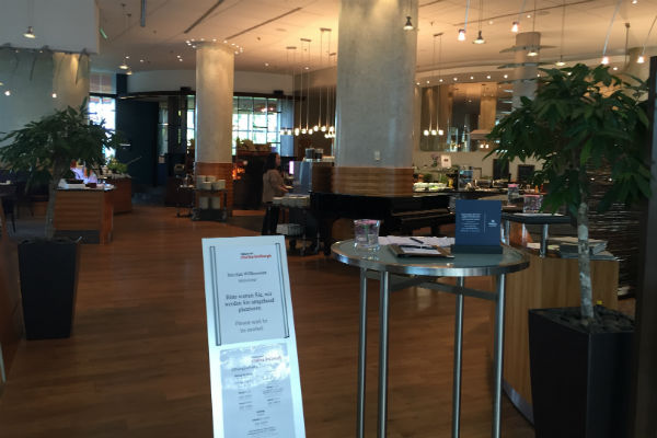 The Charles Lindbergh Restaurant at Hilton Munich Airport Hotel