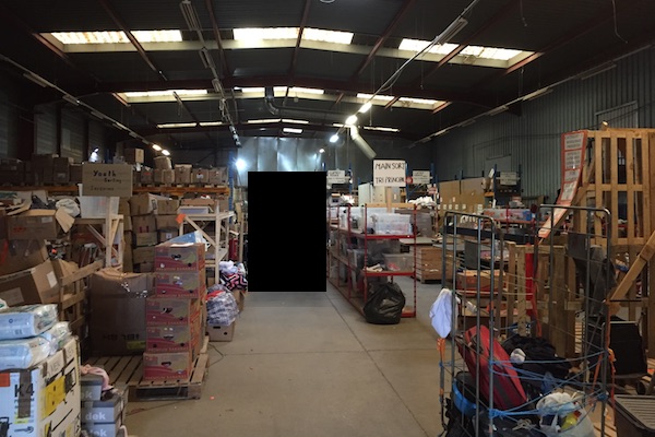 L'Auberge des Migrants warehouse in the Calais Jungle
