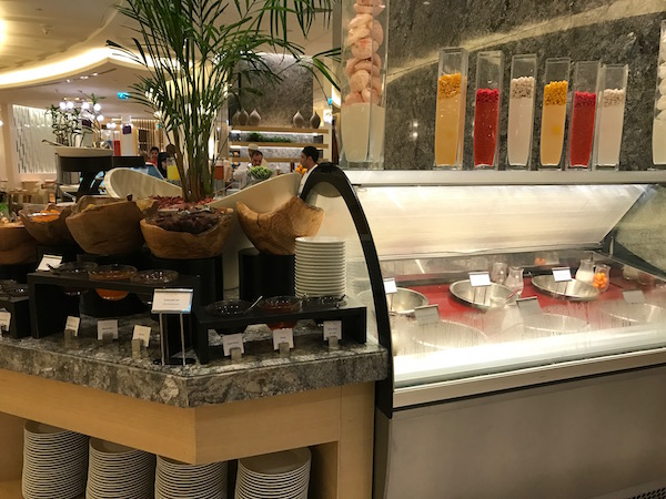 Conrad Makkah Al Mearaj Restaurant Breakfast Buffet Milk Selection