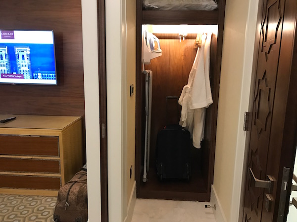 Conrad Makkah Hotel Review Haram View Suite Storage