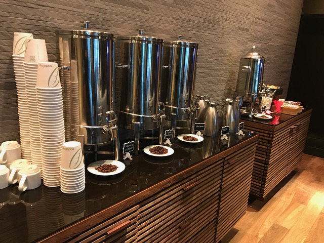 Kimpton Ink48 Hotel Review NYC Free Coffee in the Lobby