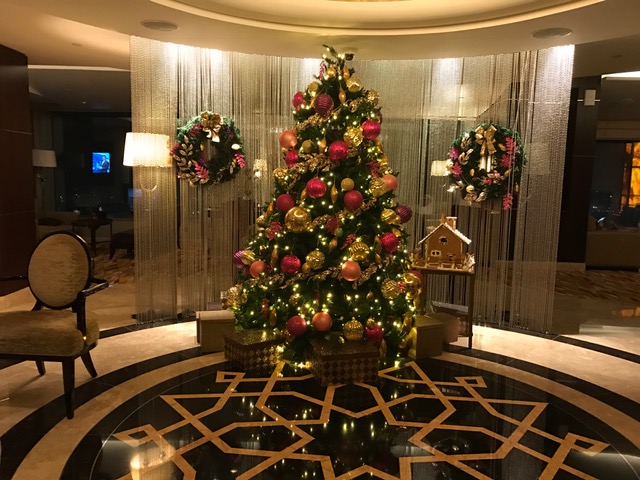 Conrad Dubai Executive Lounge Christmas Tree
