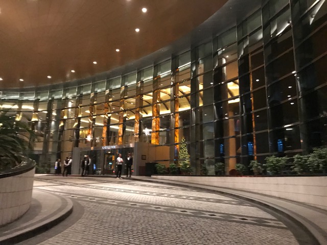 Conrad Dubai Hotel Exterior on New Year's Eve