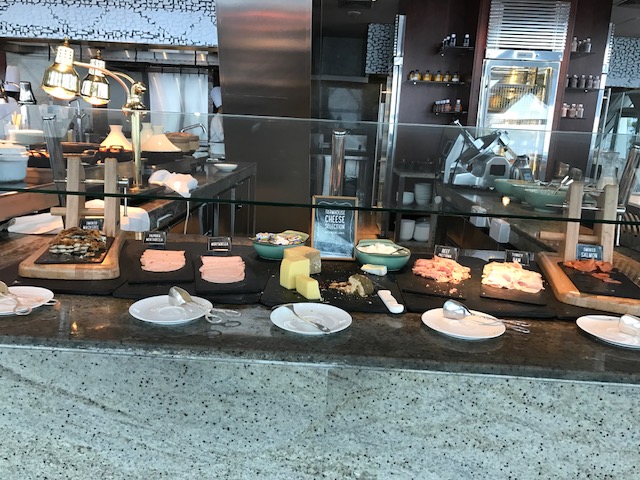 Hyatt Abu Dhabi Breakfast Meat and Cheese Spread