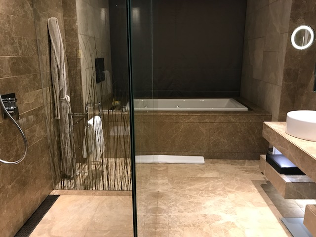 Master Bathroom of the Executive Suite at Hyatt Capital Gate Abu Dhabi 