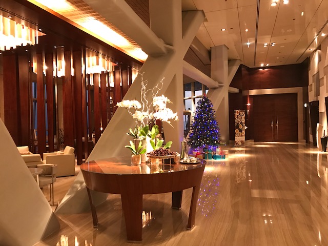 Hyatt Abu Dhabi Lobby During Christmas