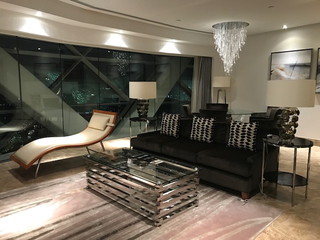 Hyatt Capital Gate Abu Dhabi Executive Suite Living Room