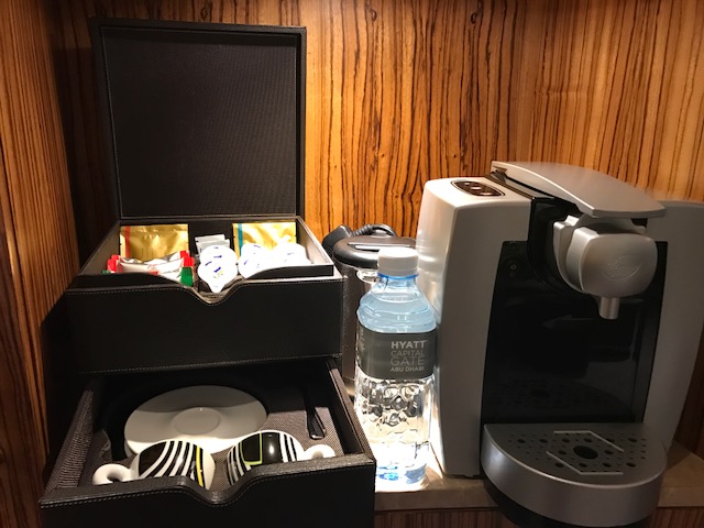 In-room espresso machine at Hyatt Capital Gate