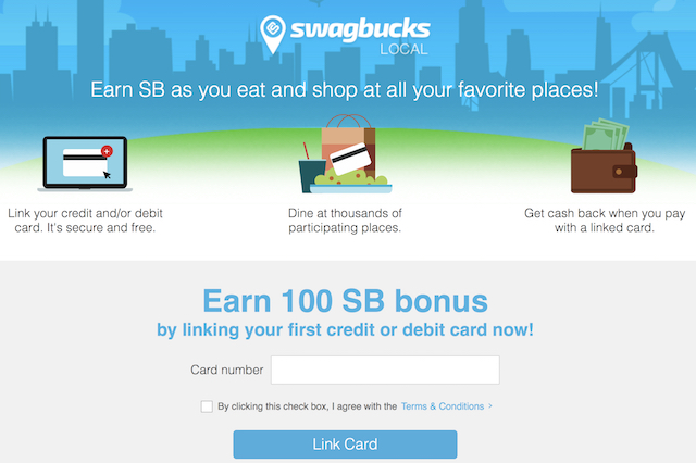 Swagbucks Local 10% Cash Back at Restaurants