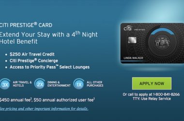 Citi Prestige Credit Card Points