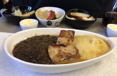 Turkish Airlines Business Class Review meal Vienna to Istanbul