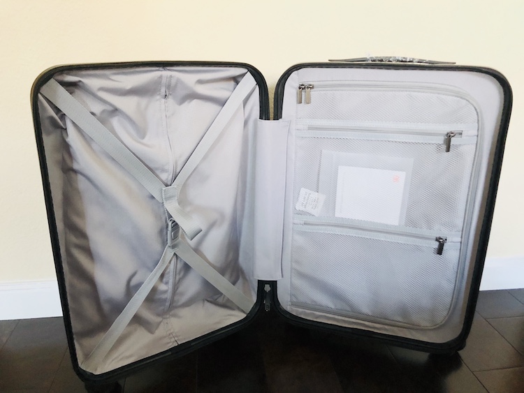 carry-on bag with front pocket
