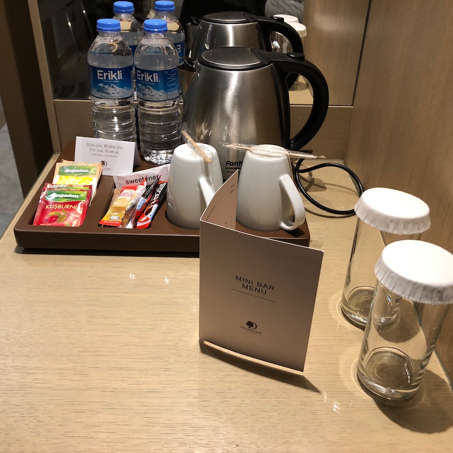 Doubletree Istanbul Sirkeci Review tea and coffee
