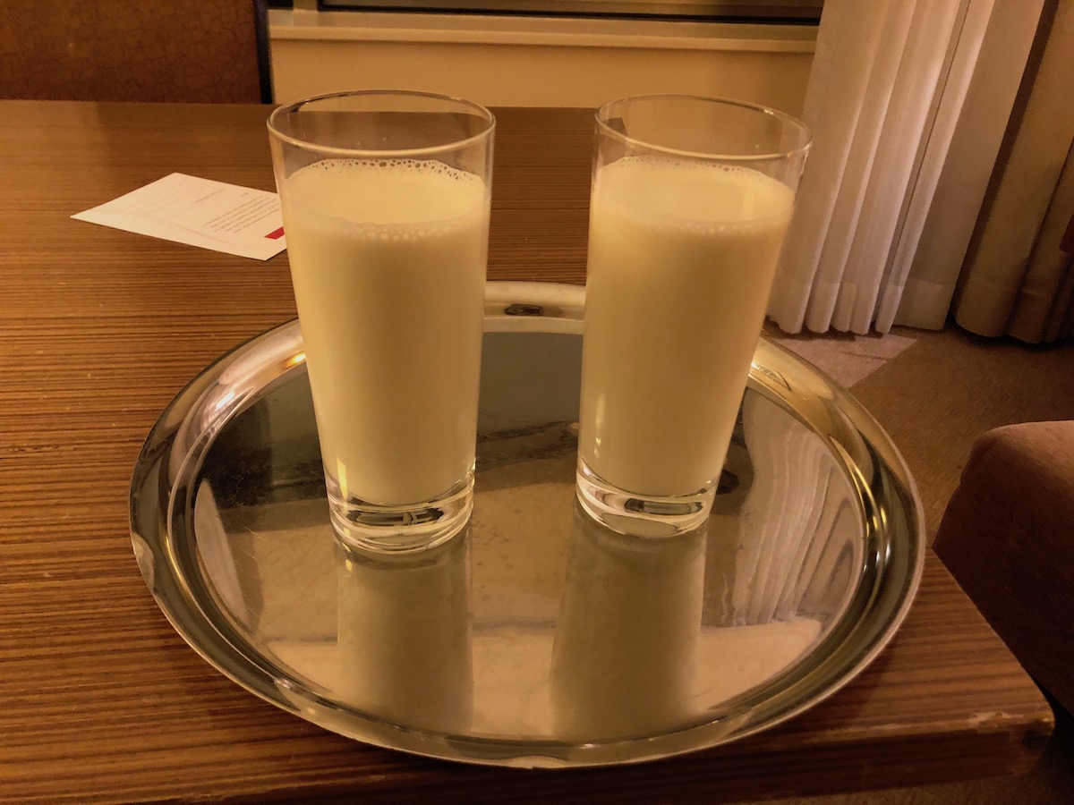 Grand Hyatt Istanbul: Milk from room service
