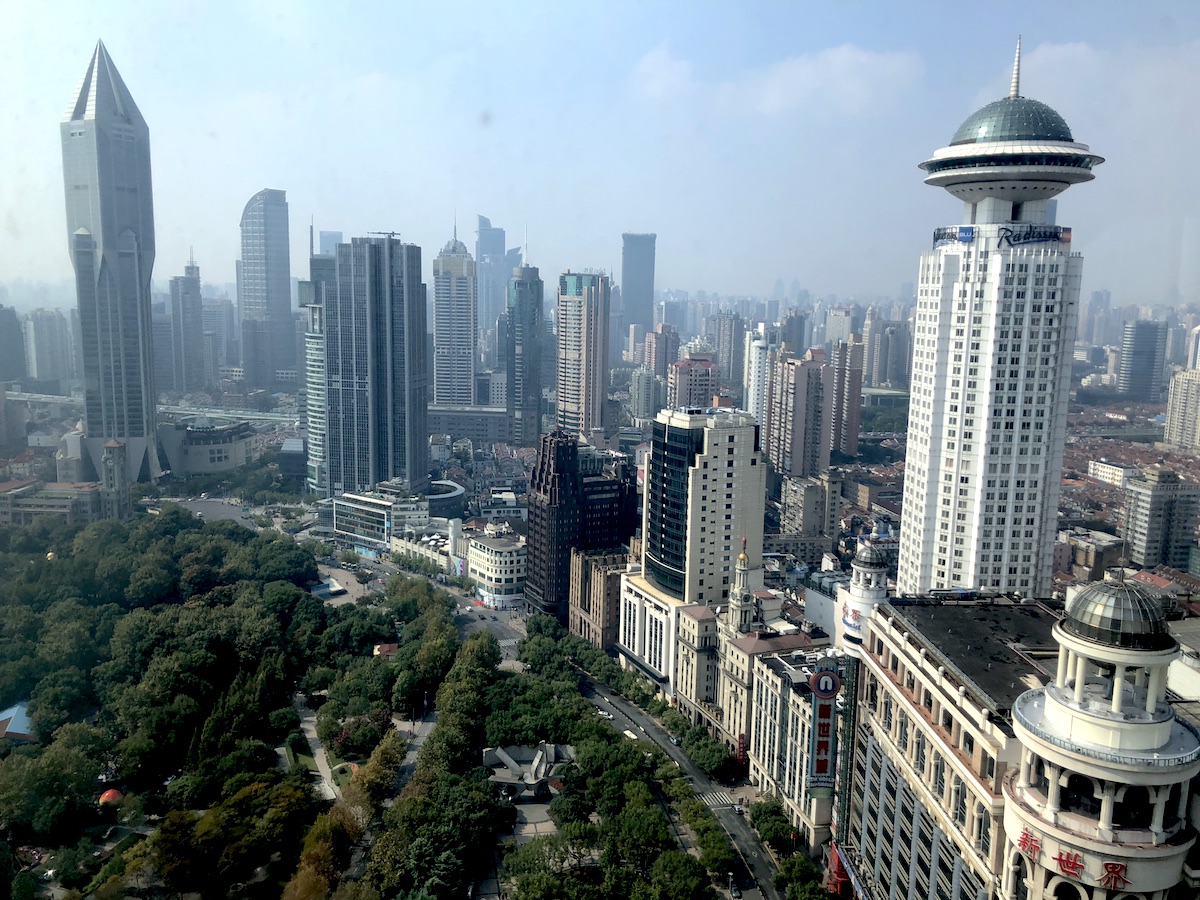 People's Park View from the Le Royal Meridien Shanghai