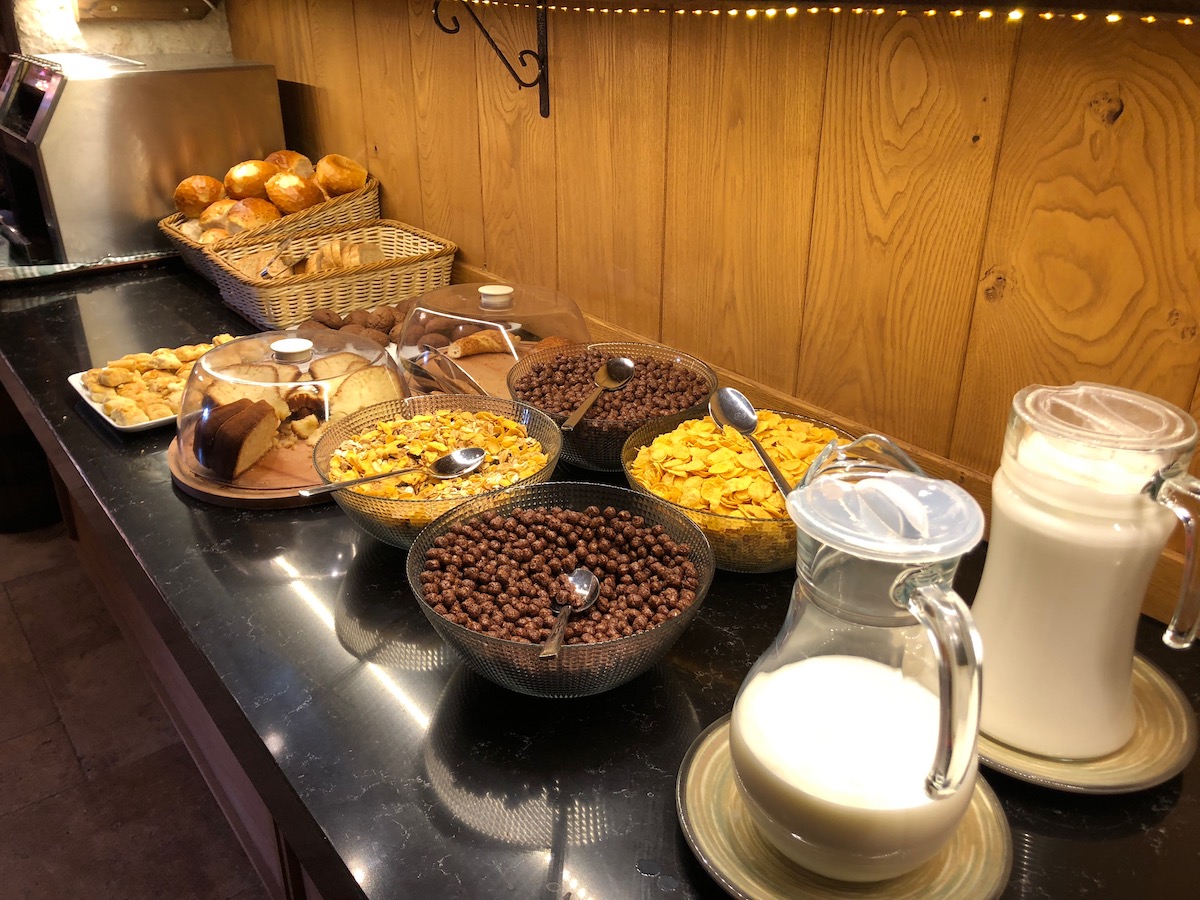 Hera Cave Suites breakfast spread