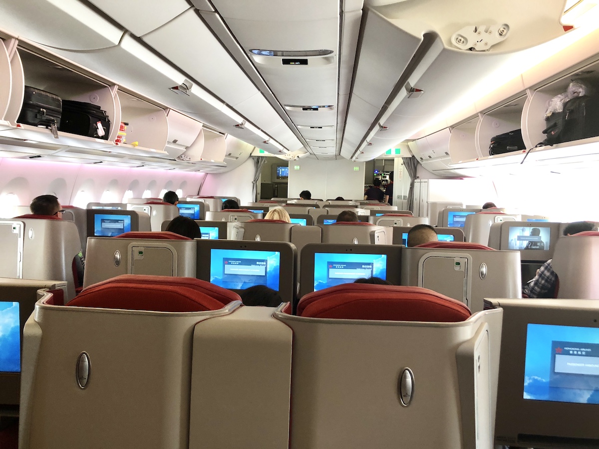 Hong Kong Airlines business class cabin