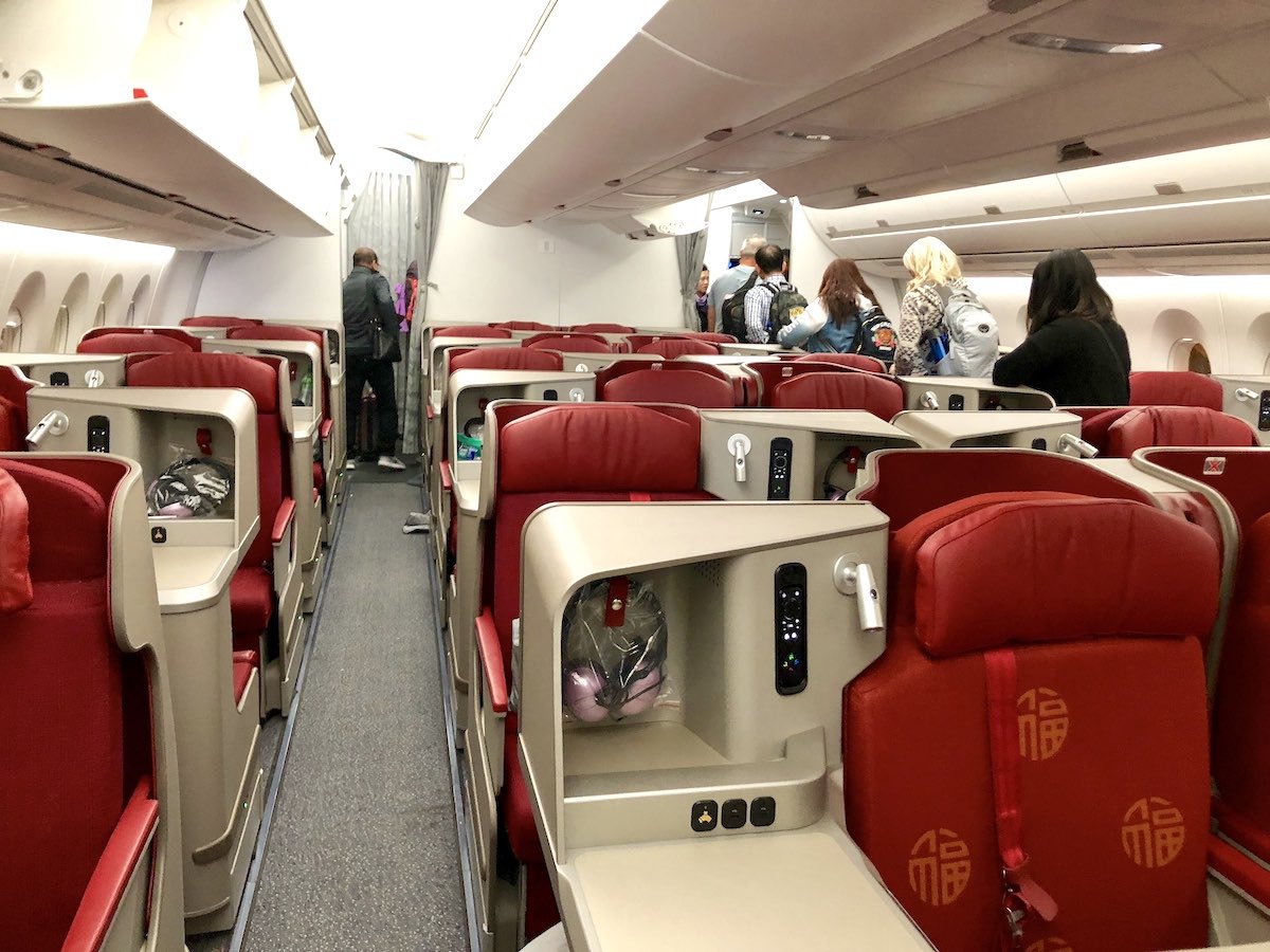 Hong Kong Airlines business class LAX to Hong Kong