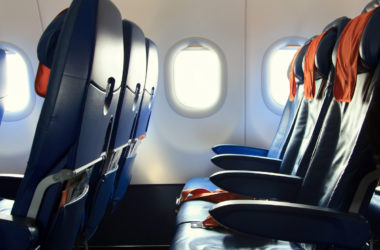 Economy class airplane seats